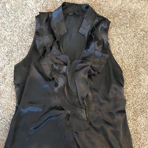 NY & Co black ruffle top